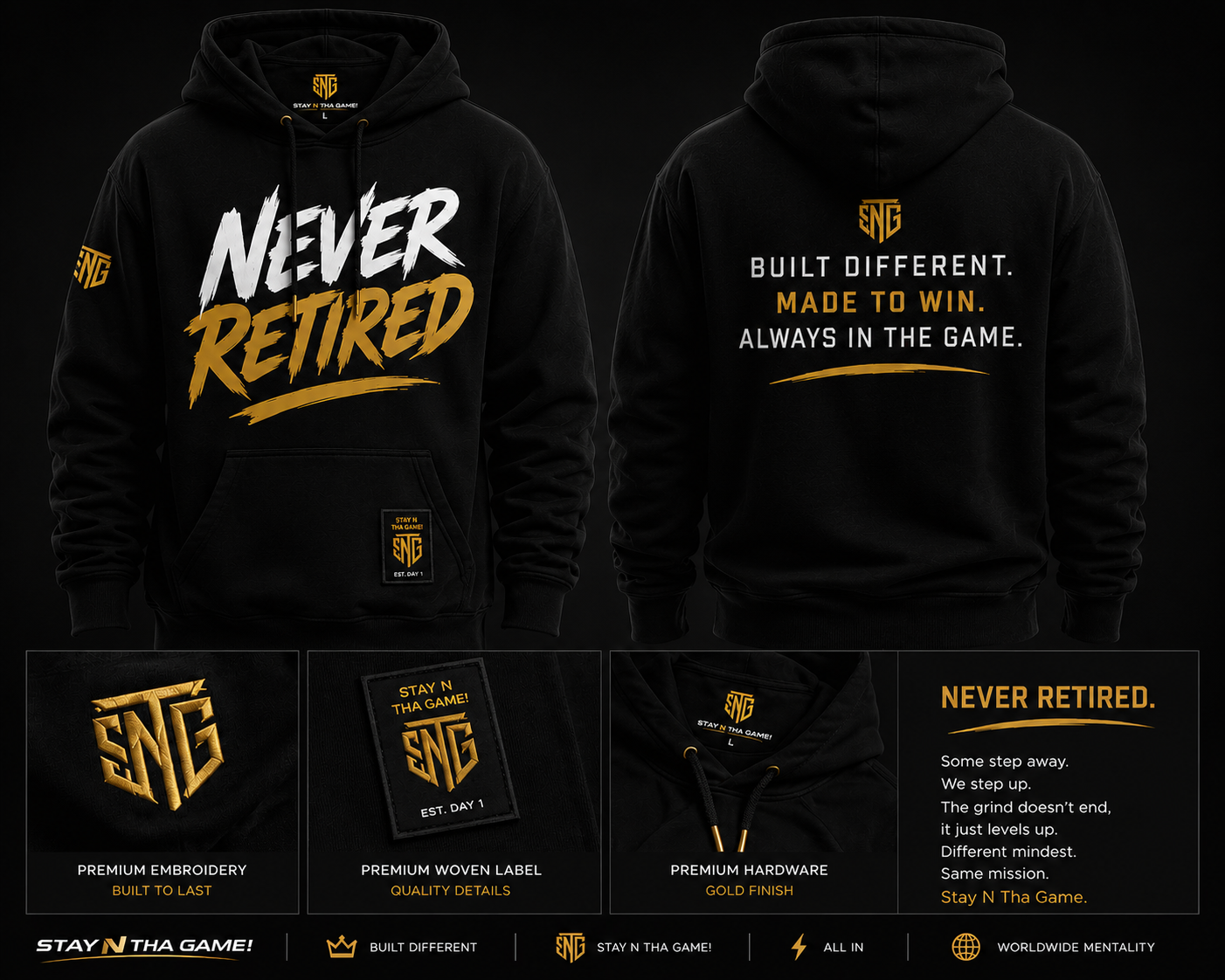 Never Retired Hoodie